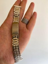 Deluxe Vintage Çelik Saat Kordonu 17mm - 3
