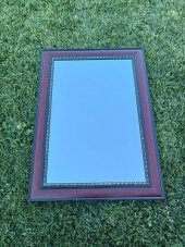 Vintage Plastik Çerçeveli Oyma Desenli Ayna 80x110cm - 1