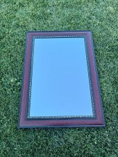 Vintage Plastik Çerçeveli Oyma Desenli Ayna 80x110cm - 6