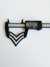 2 Çizgi Çavuş Rütbe Arma Apolet 1 Adet - 3