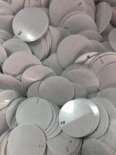 100 ADET 3cm 30mm SİYAH YEŞİL KIRMIZI VİŞNE BORDO ALTIN BEYAZ DİKİŞ DEKORASYON YUVARLAK PVC PULLAR - 5