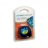 DYMO S0721620 LetraTag Plastik Şerit ( 12 mm X 4 mt ) , Sarı (59423) 91202 - 1