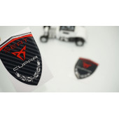 Seat Ateca Arona Cupra Logo Kelebek Cam Çamurluk Yanı Damla Silikon Amblem thumbnail 1