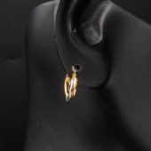 14 Ayar Altın 2 cm Çaplı Halka Küpe thumbnail 2