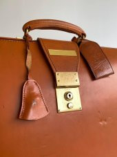 Swaine Adeney Brigg Cambridge Vintage Deri El Çantası 2.El - 4