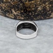 3 Sıra Baget Taşlı Siyah Taşlı 925 Gümüş Erkek thumbnail 9