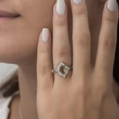 Zultanit Taşlı Baget Gümüş Bayan Takı Seti thumbnail 7