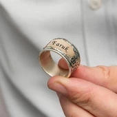 Kişiye Özel İsimli 925 Gümüş Alyans Yüzük thumbnail 6