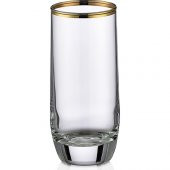 Kcd Bolero Altın Kesme El Dekor Yaldızlı 6 Adet Desenli Su ve Meşrubat Bardak Takımı thumbnail 2