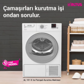 Altus AL 101 IC A+ 10 KG ISI POMPALI Çamaşır Kurutma Makinesi - 1
