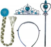 Elsa Ve Anna Bebek Ve Taç Asa Seti thumbnail 3