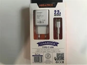 Megatech Mt-CT2 2.2a 2ın1 Typc-e Ev Şarj+Type-c Kablo Hızlı Şarj - 1