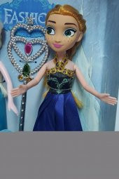 Oyuncak Orta Boy Elsa Anna Asa Bebek Aksesuarlı Frozen Bebek Kız Çocuk Evcilik Oyuncakları - 4