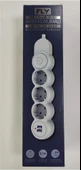 Fly 3393-01 3lü 2mt 2.1A Anahtarlı 2Usb Şarj Çıkışlı Akım Korumalı 2500w - 1