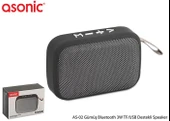 Asonic AS-02 Gümüş Bluetooth 3W TF-USB Destekli Speaker - 1