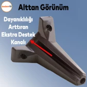 Sedir Lüks Mobilya Kanepe Sehpa Tv Ünitesi Koltuk Ayağı 15 Cm Siyah Baza Ayakları - 2