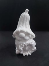 Çiçekli Büyük Gnome Dekoratif Cüce 16x10cm - 1
