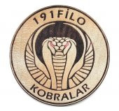 191 FİLO KOBRALAR Deri PEÇ - Arma - Askeri Patch thumbnail 1