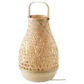Bambu Abajur MeridyenDukkan Bambu, 36 cm Masa Lambası Dekorasyon - 1