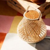 Bambu Abajur MeridyenDukkan Bambu, 36 cm Masa Lambası Dekorasyon - 5