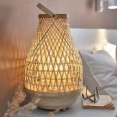 Bambu Abajur MeridyenDukkan Bambu, 36 cm Masa Lambası Dekorasyon - 6