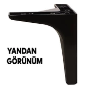 Sedef Lüks Mobilya Kanepe Tv Ünitesi Konsol Koltuk Ayağı 17 Cm Siyah Baza Ayakları - 6