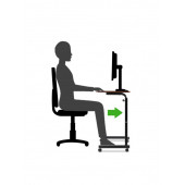 servetavcı Yükseklik Ayarlı Laptop Sehpası ve Çalışma Masası - Ceviz (Tekerli) - 2