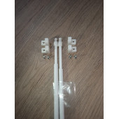 Ayarlanabilir Aliminyum Briz Çubuğu Perde Çubuğu 60-80 Cm (2 adet) - 1