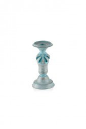 Mavi Kurdeleli Küçük Mumluk 23X12 Cm Pr30-1031 - 1