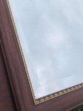 Vintage Ahşap Oyma Desenli Çerçeveli Ayna 71,5x123 cm - 4