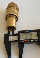 Gemü Hava Sıvı Valfi Pirinç Bağlantı Adaptörü 17mm - 7