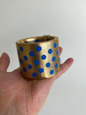 Oiles 500 Pirinç Alaşım Silindirik Burç 75x60x8 mm - 4