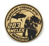 203 MELEK FİLO "BAŞKALARI YAŞASIN DİYE" Deri PEÇ- Arma - Patch - 1