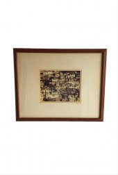 İran Masuleh Köyü Sepya Çekim Çerçeveli Fotoğraf 45x55cm - 1