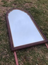 Vintage Kubbeli Tırnak Ayna 103x55 cm - 2
