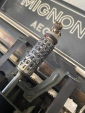 AEG Mignon Antika Daktilo - Koleksiyonluk Metal Kasalı Daktilo No4 - 7