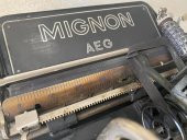 AEG Mignon Antika Daktilo - Koleksiyonluk Metal Kasalı Daktilo No4 - 9