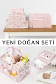 Baby Yeni Doğan Seti - Bavul Organizer , Bakım ve Alt Bakım Çantası Pembe - 1