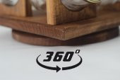 Arteras Home Çam Ağacı 360 Döner Baharat/Bakliyat Standı 12li Kavanoz - 2