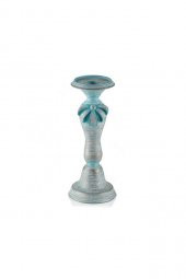 Pr30-1032-Mavi Kurdeleli Orta Boy Mumluk 28*12 - 1
