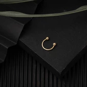 14 Ayar Altın Kıkırdak Piercing Küpe - 4