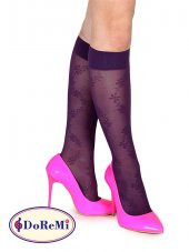 Desenli Dizaltı Çorap Demeter thumbnail 5