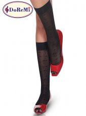 Desenli Dizaltı Çorap Laverna thumbnail 1