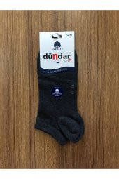 Unisex Füme Pamuklu 6Lı Dikişsiz Patik Çorap - 1