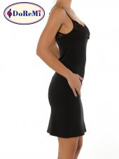 Ayarlanabilir Askılı Dantel Detaylı Penye Gecelik thumbnail 1