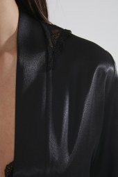 pierre cardin Saten Dantelli Gecelik Sabahlık Takım thumbnail 7