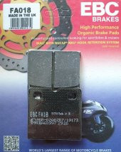 Ebc Fa018 1983-1988 BMW K 100 RS Uyumlu Ön Fren Balatası Organik Balata - 1