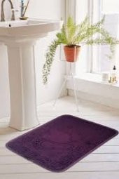 AYAKİZLİKAYMAZÖZELTABANLIBANYOPASPASIKAYDIRMAZMORRENKKMAKINADAYIKANABİLİNİR40X60CMBANYOLAVABOPASPAS - 1