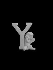 Polyester Harf Melekli -Y- 7,5x7cm P409 - 1