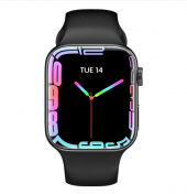 Seri 8 EW01  Yüksek Kalite 1.92 inç Çift Düğmeli Siyah Renk Akıllı Saat thumbnail 3